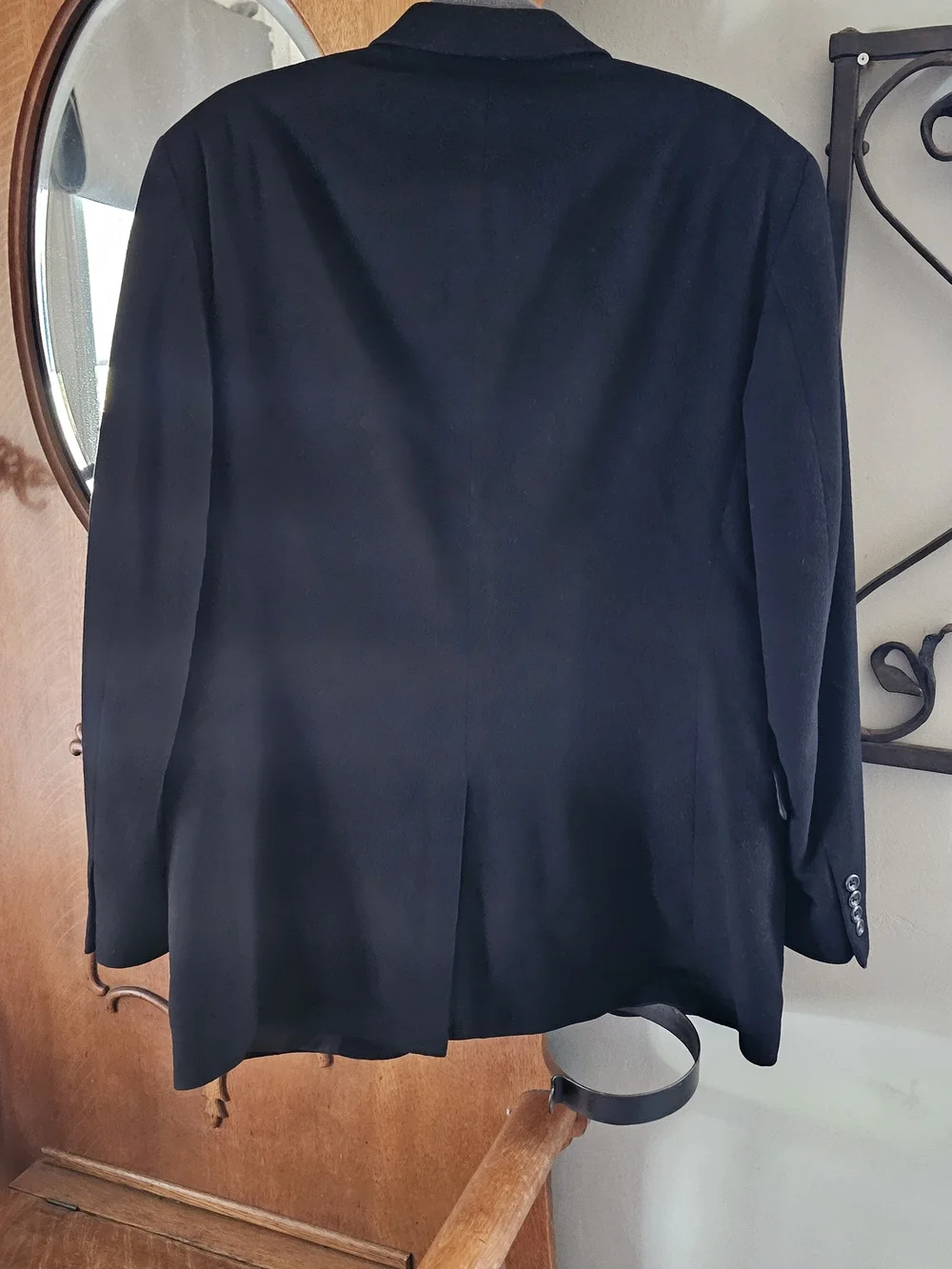 Jos A Bank 100% Cashmere Black Blazer Sport Coat 42 Long 42L